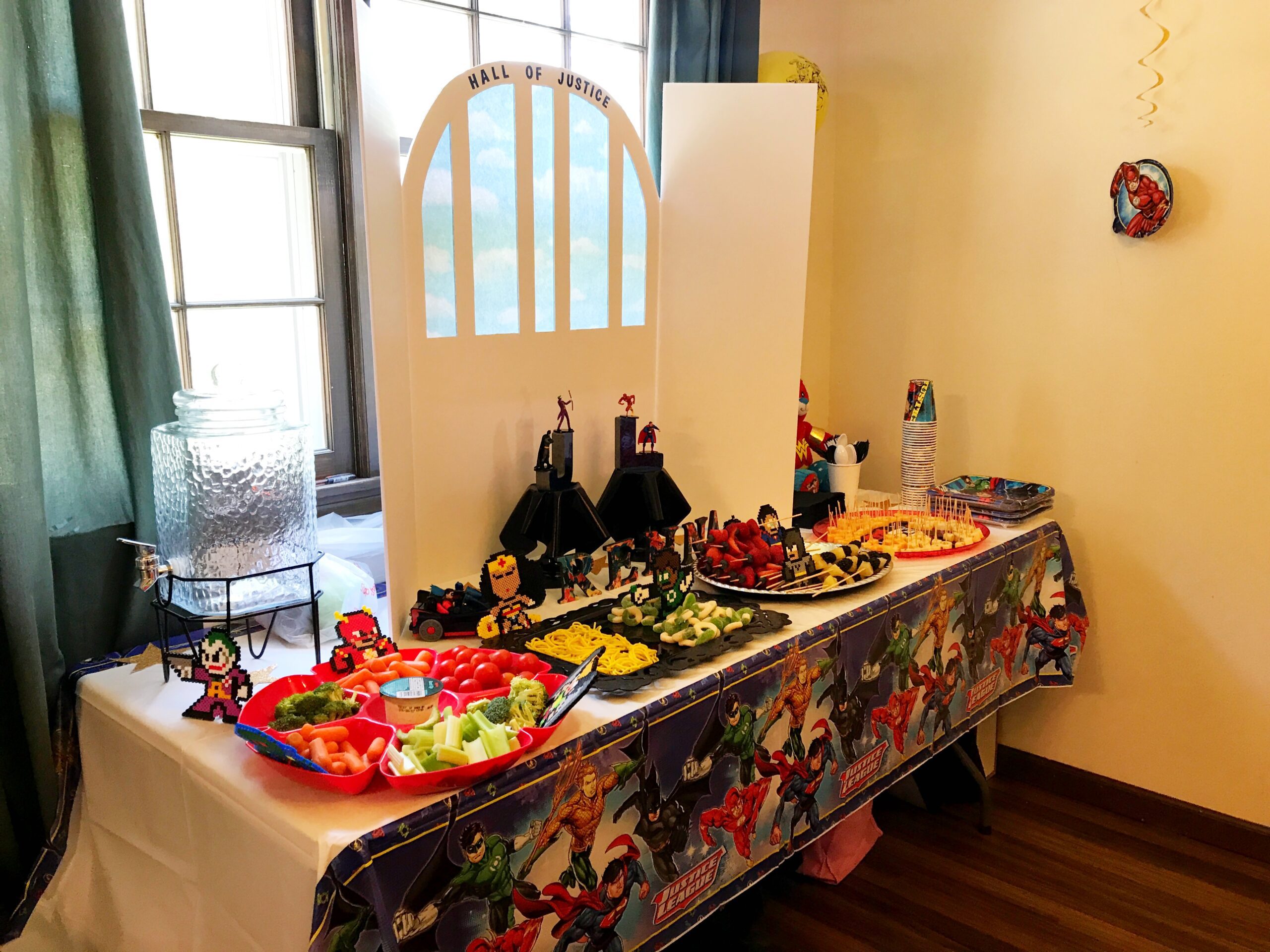 Super Hero Snack Table DC Super Hero Party Snacks