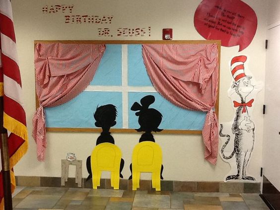 Cat in the Hat Backdrop Cat in the Hat Party Decoration