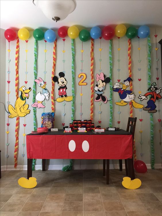 Mickey Mouse Snack Table Mickey Mouse Table Decorations
