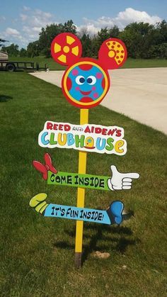 Clubhouse Sign Mickey Mouse Clubhouse Sign