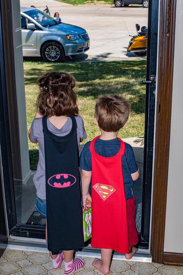 Batgirl and Superman Capes Batman Party Capes