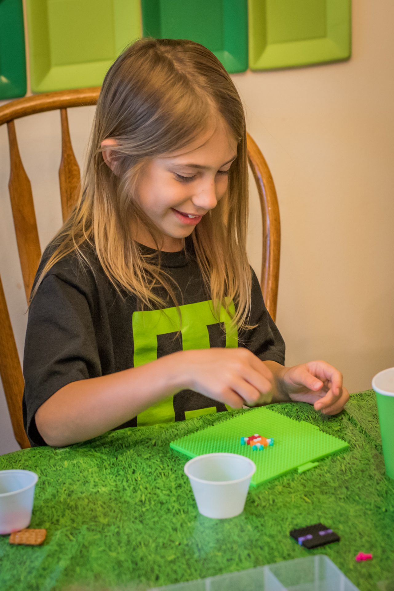 Enjoying the party! Minecraft party ideas